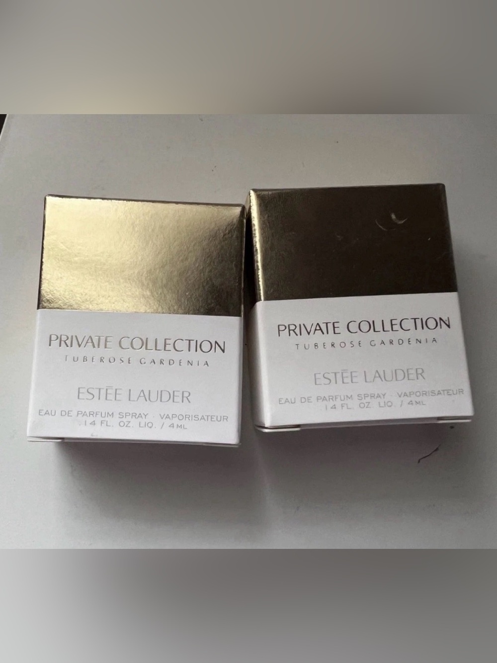 2x Estee Lauder Private Collection Tuberose Gardenia spray - 4ml ea 2pk